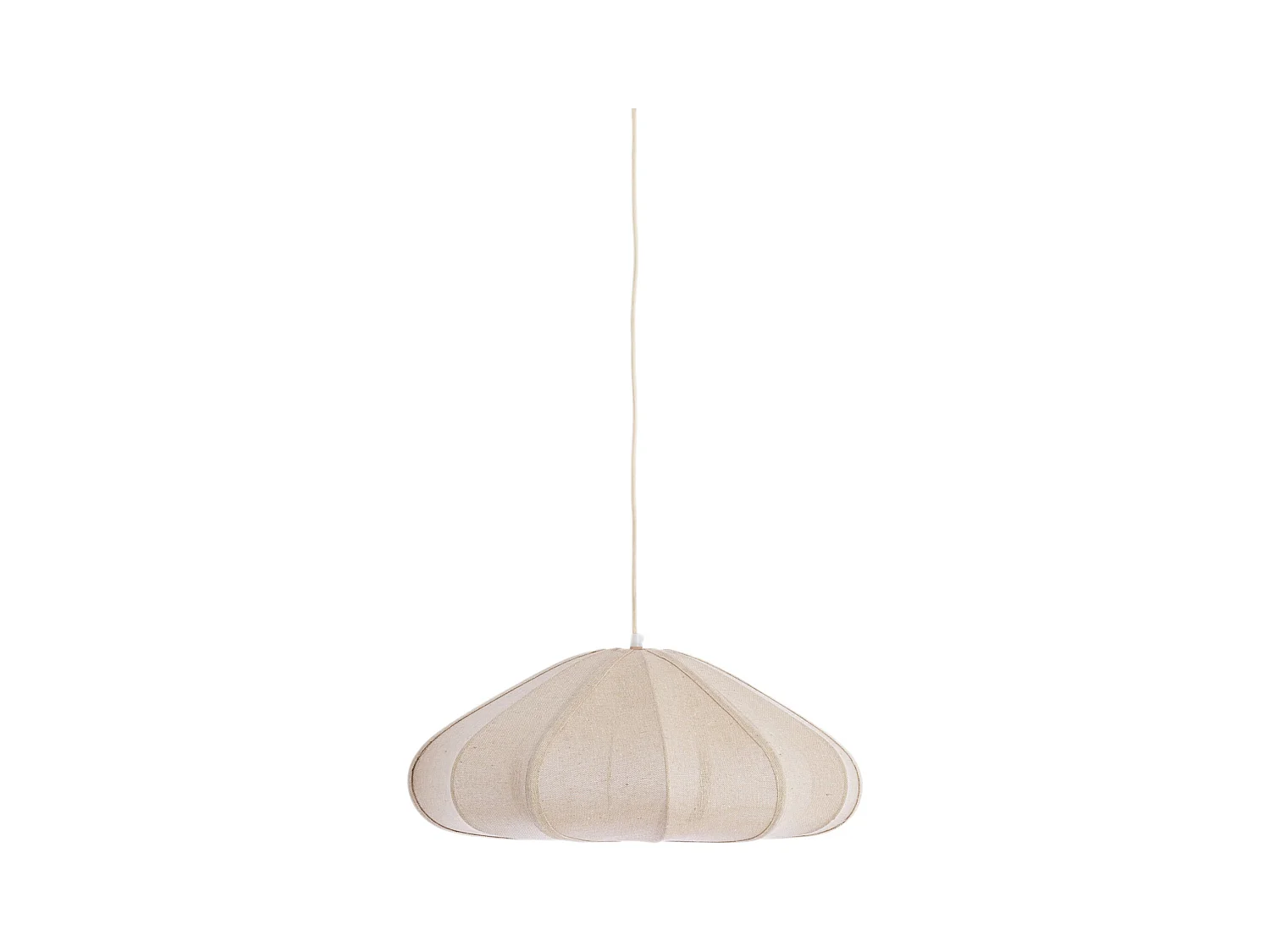 Lampe à suspension CESANO - Ø50x20cm - Blanc