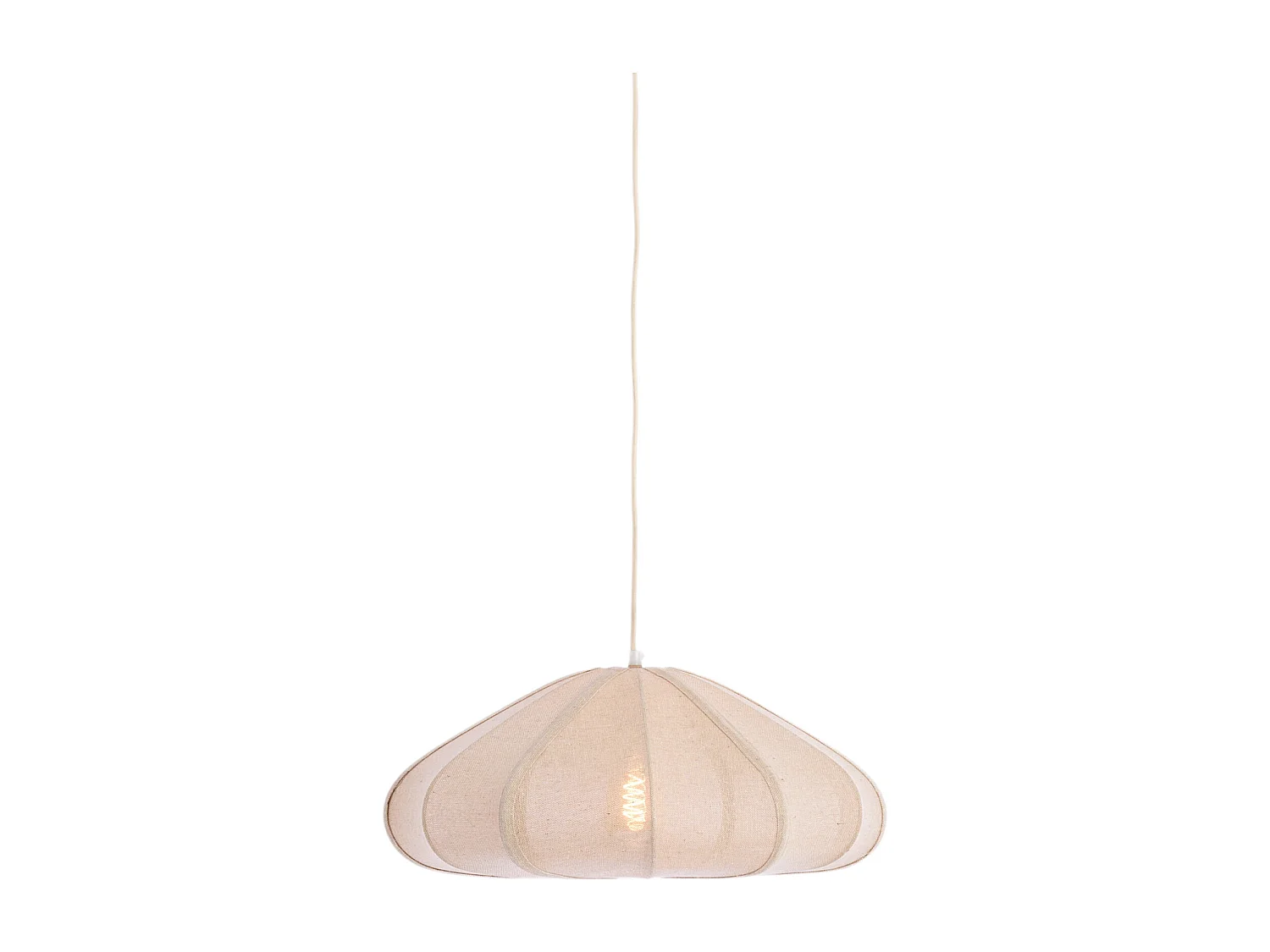 Lampe à suspension CESANO - Ø50x20cm - Blanc