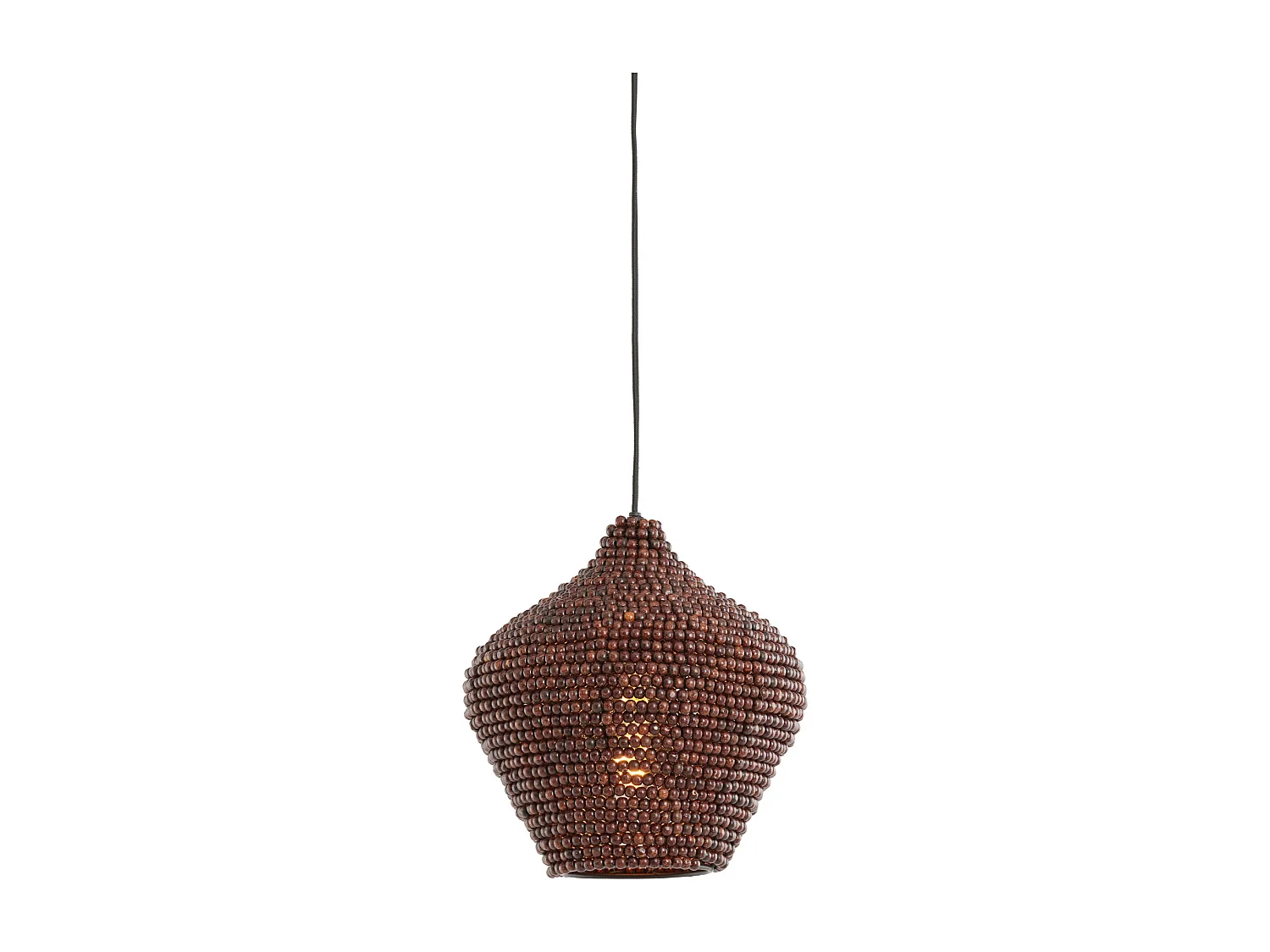 Hanglamp KALENGA - Ø28x30cm - Bruin