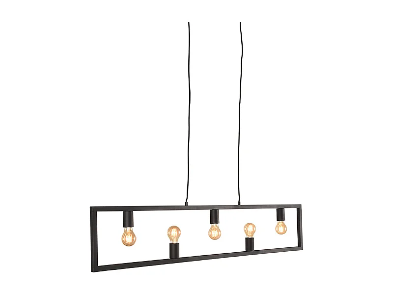 Hanglamp Quadrato - Zwart - 135x10x130 cm