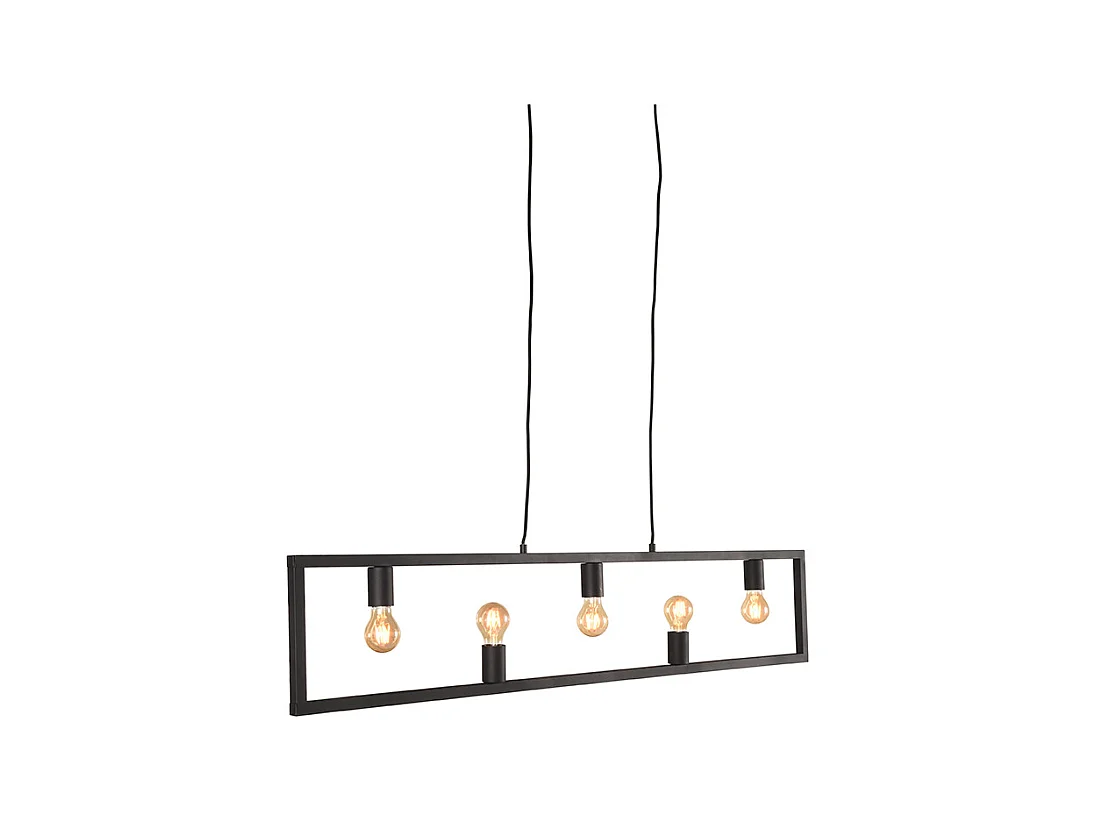 Quadrato Pendelleuchte - Schwarz - 135x10x130 cm