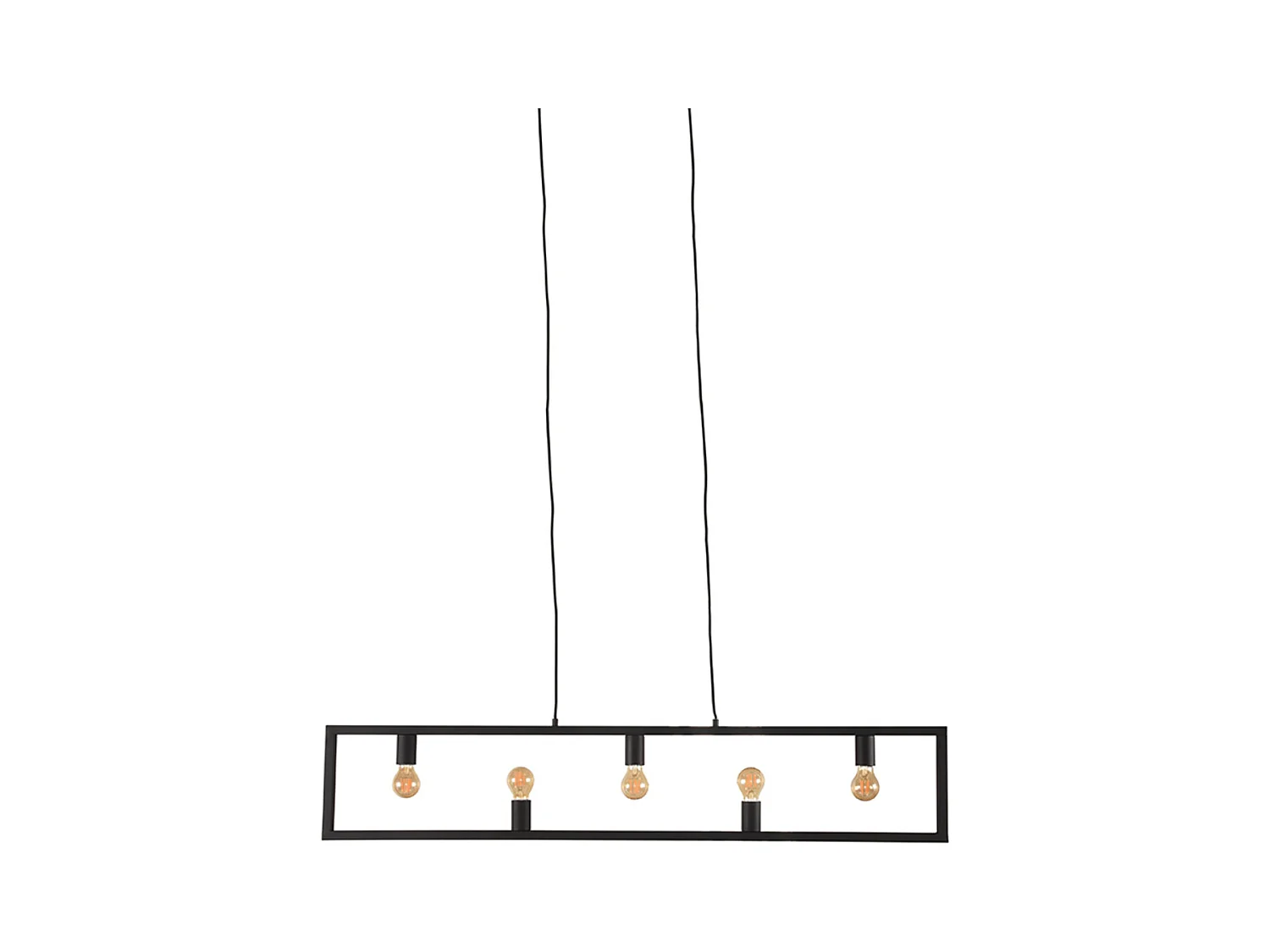 Quadrato Pendelleuchte - Schwarz - 135x10x130 cm