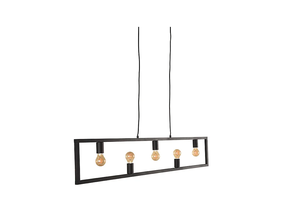 Quadrato Pendelleuchte - Schwarz - 135x10x130 cm
