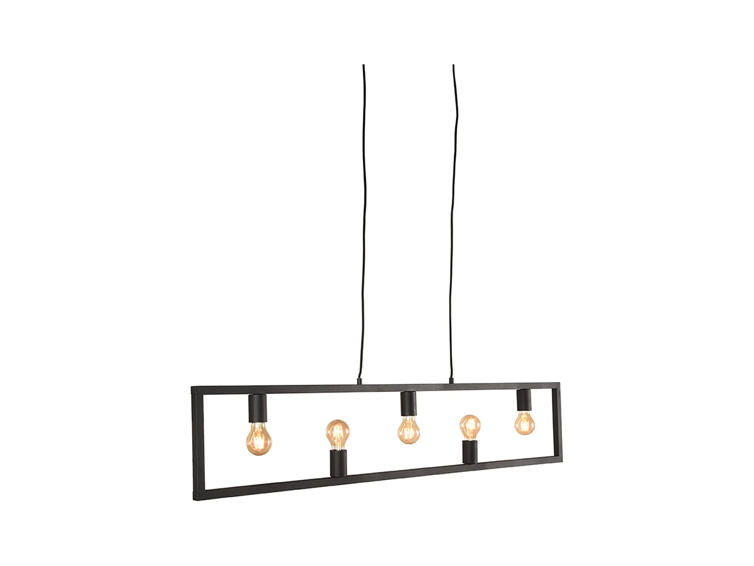 Quadrato Pendelleuchte - Schwarz - 135x10x130 cm