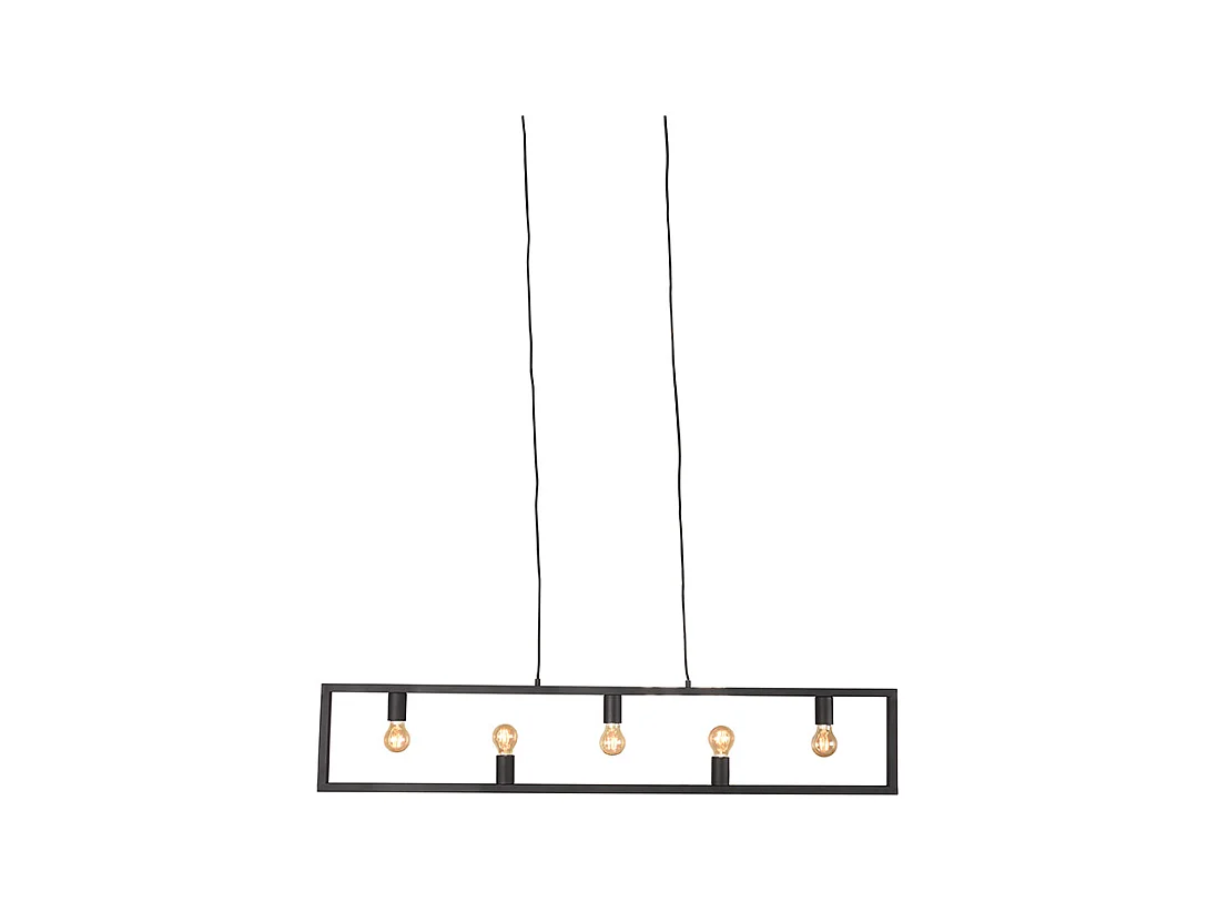 Quadrato Pendelleuchte - Schwarz - 135x10x130 cm