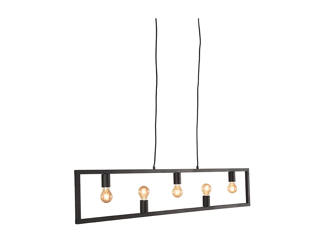 Hanglamp Quadrato - Zwart - 135x10x130 cm