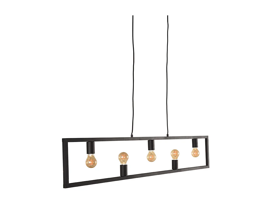 Hanglamp Quadrato - Zwart - 135x10x130 cm