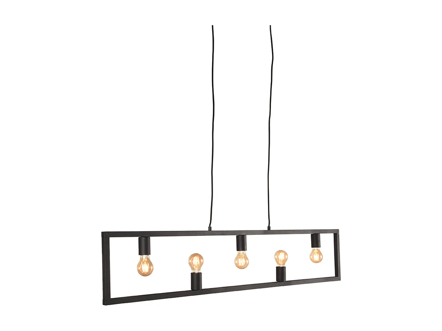 Hanglamp Quadrato - Zwart - 135x10x130 cm