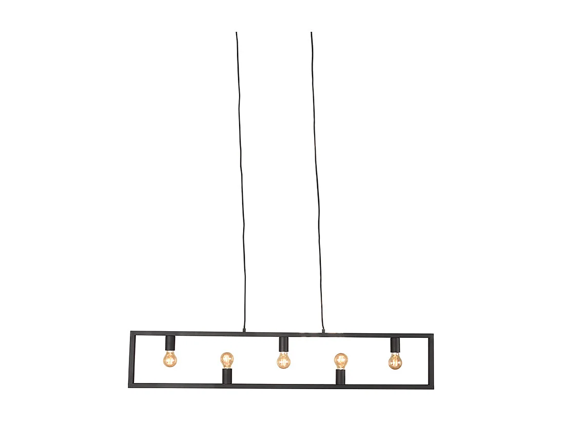 Hanglamp Quadrato - Zwart - 135x10x130 cm