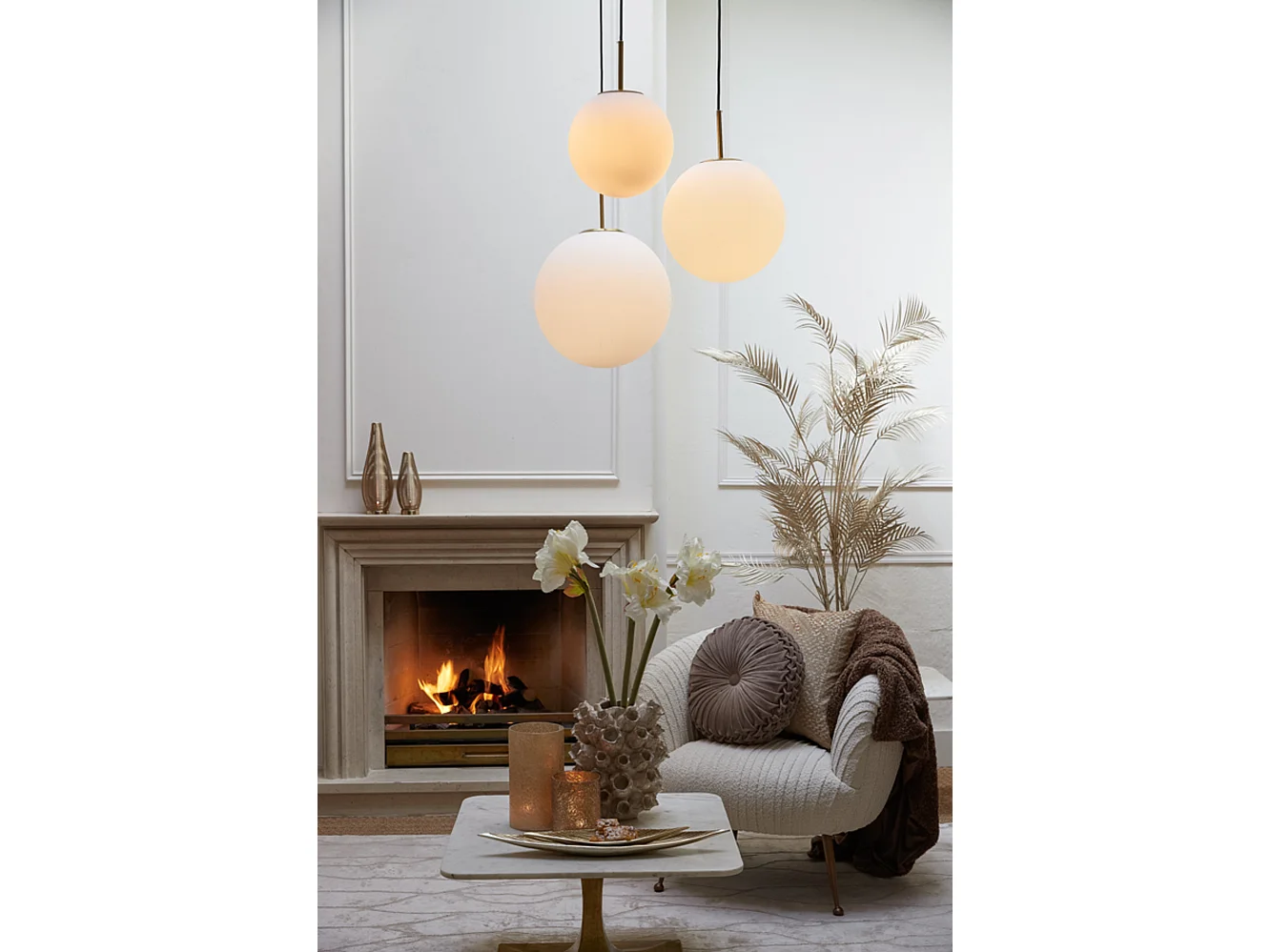 Suspension MEDINA - Ø30x30cm - Blanc