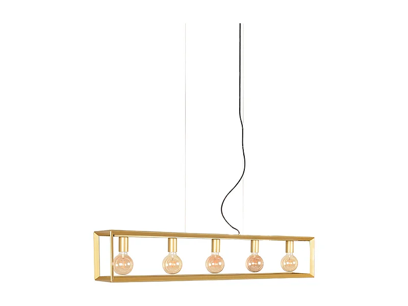 Hängelampe Tetto - Antikgold - 120x20x141 cm