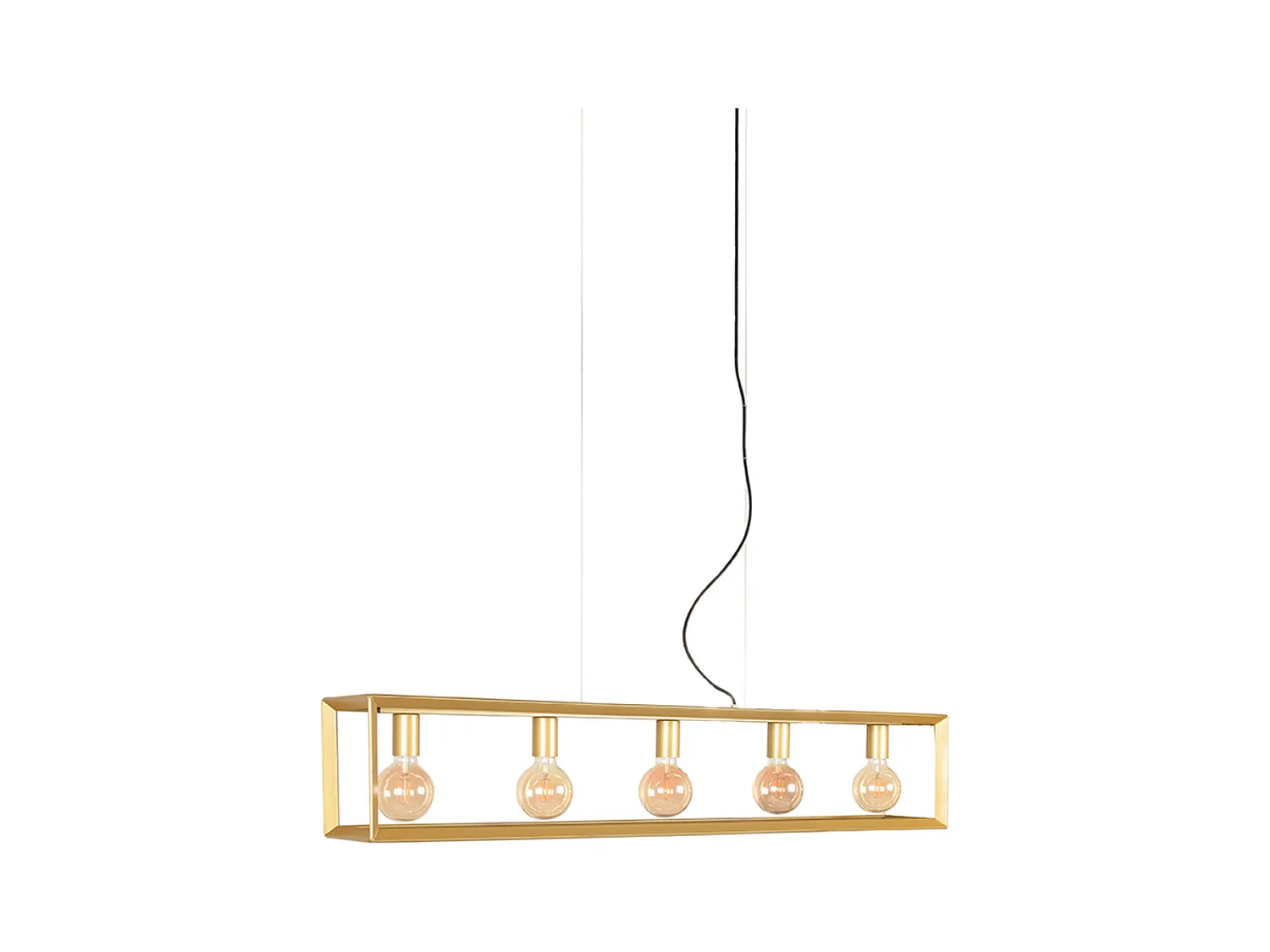 Hängelampe Tetto - Antikgold - 120x20x141 cm