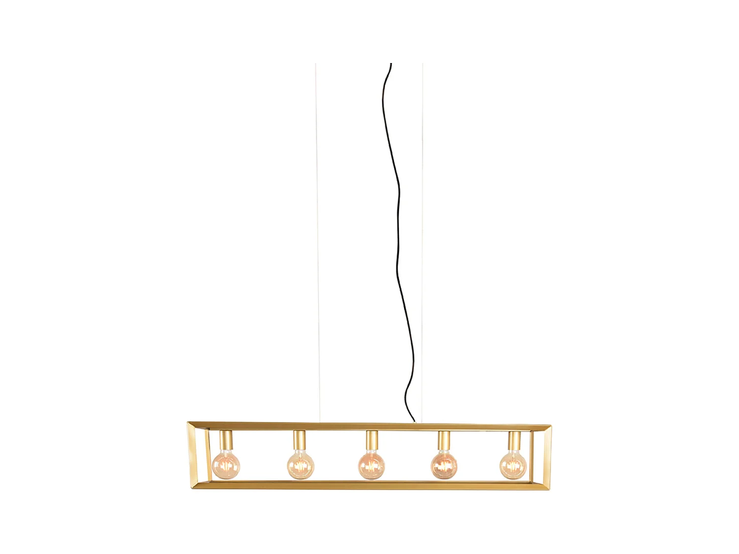 Hängelampe Tetto - Antikgold - 120x20x141 cm