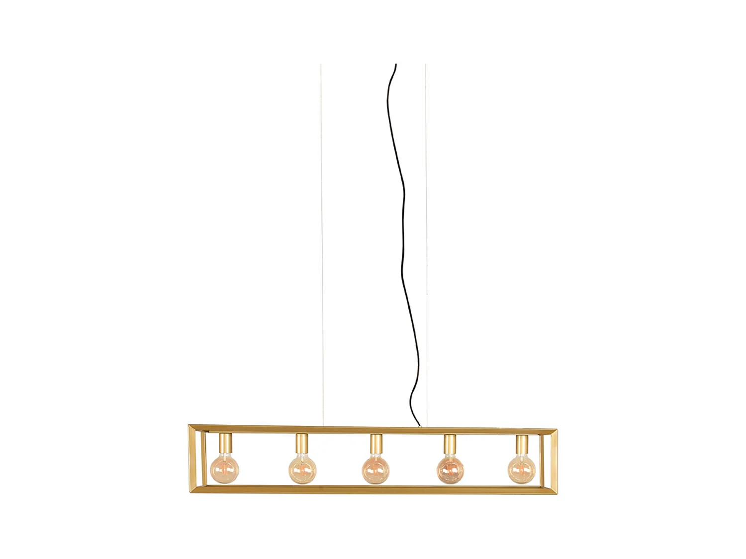 Hängelampe Tetto - Antikgold - 120x20x141 cm