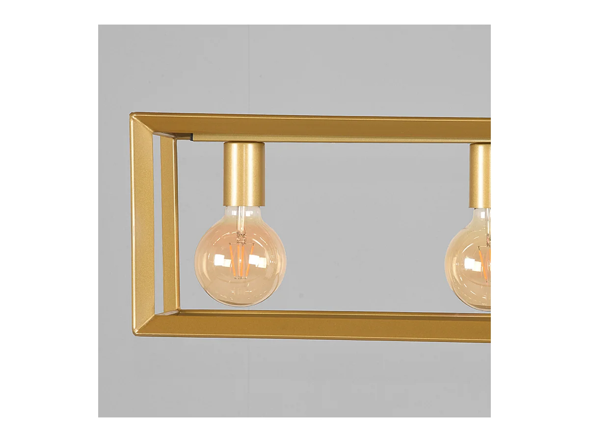 Hängelampe Tetto - Antikgold - 120x20x141 cm