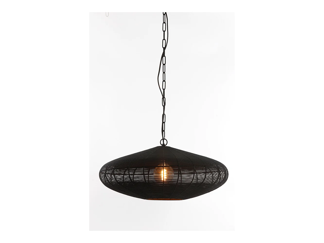 Suspension BAHOTO - Ø60x23cm - Noir