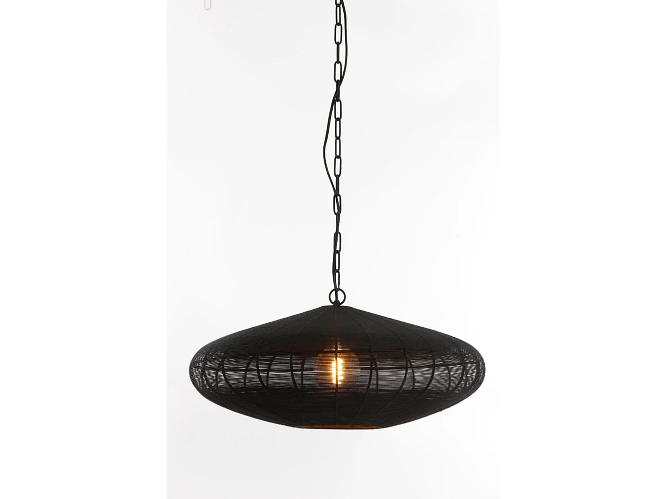 Suspension BAHOTO - Ø60x23cm - Noir