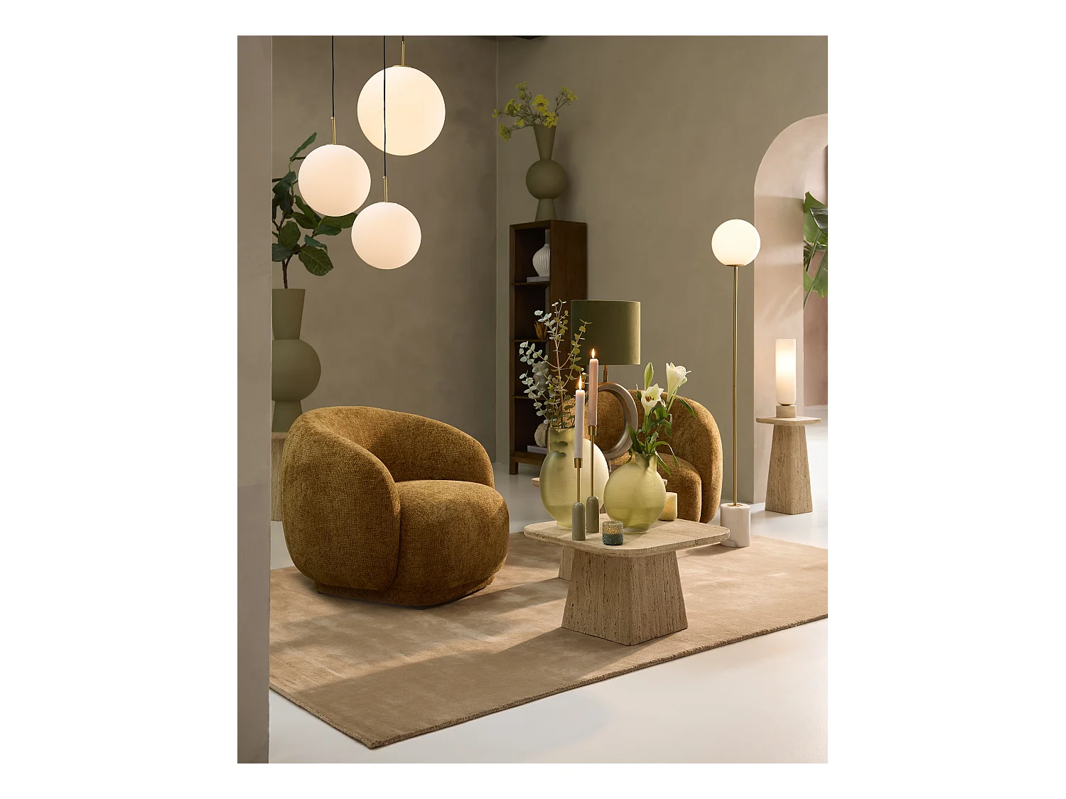 Suspension MEDINA - Ø25x25cm - Blanc