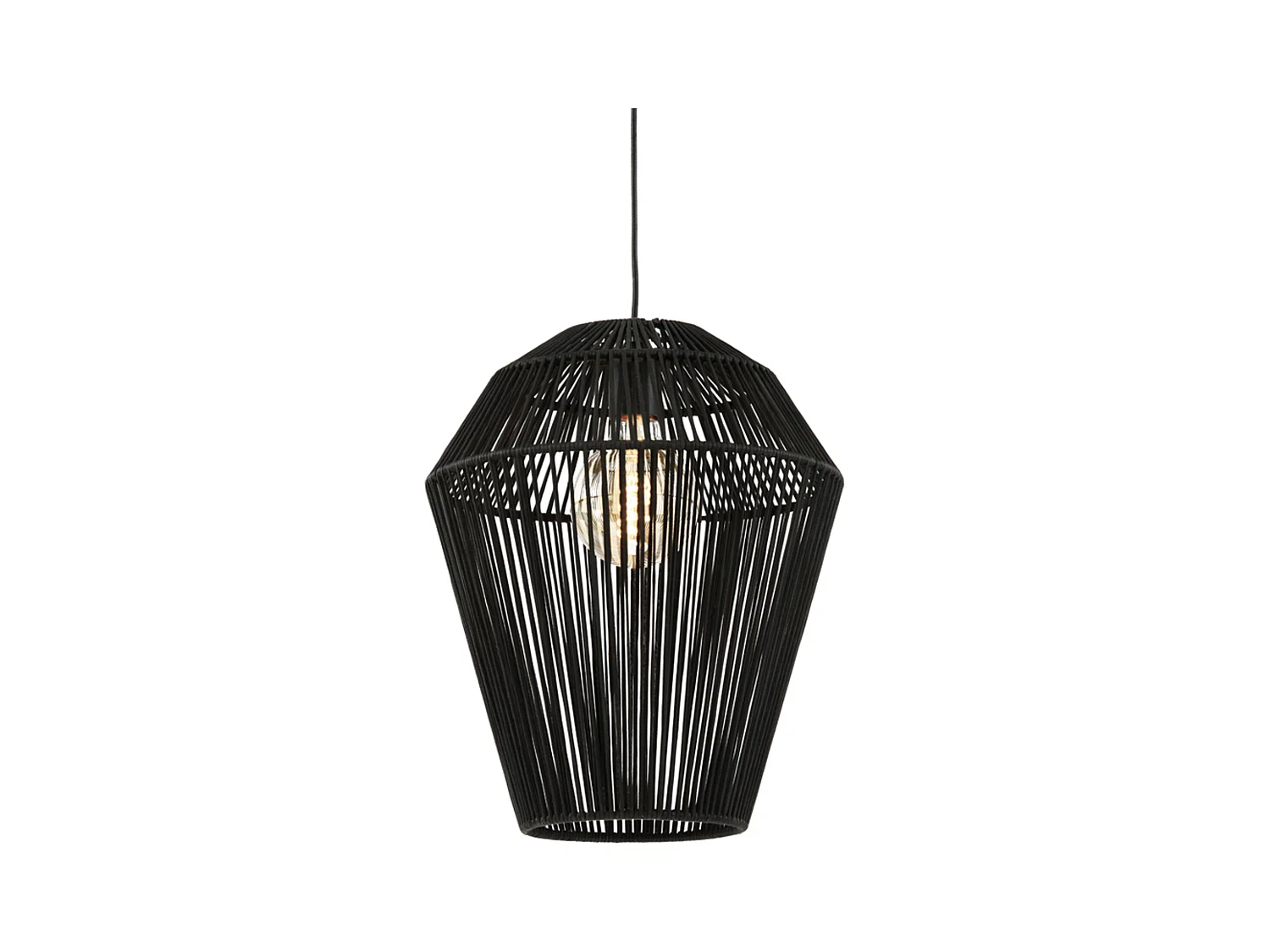 Suspension DEYA - Ø38x45cm - Noir