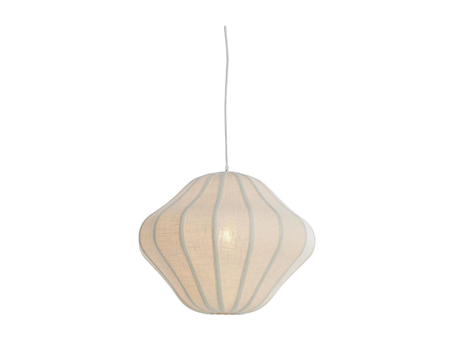 Lampe à suspension SUKAU - Ø50x40cm - Blanc