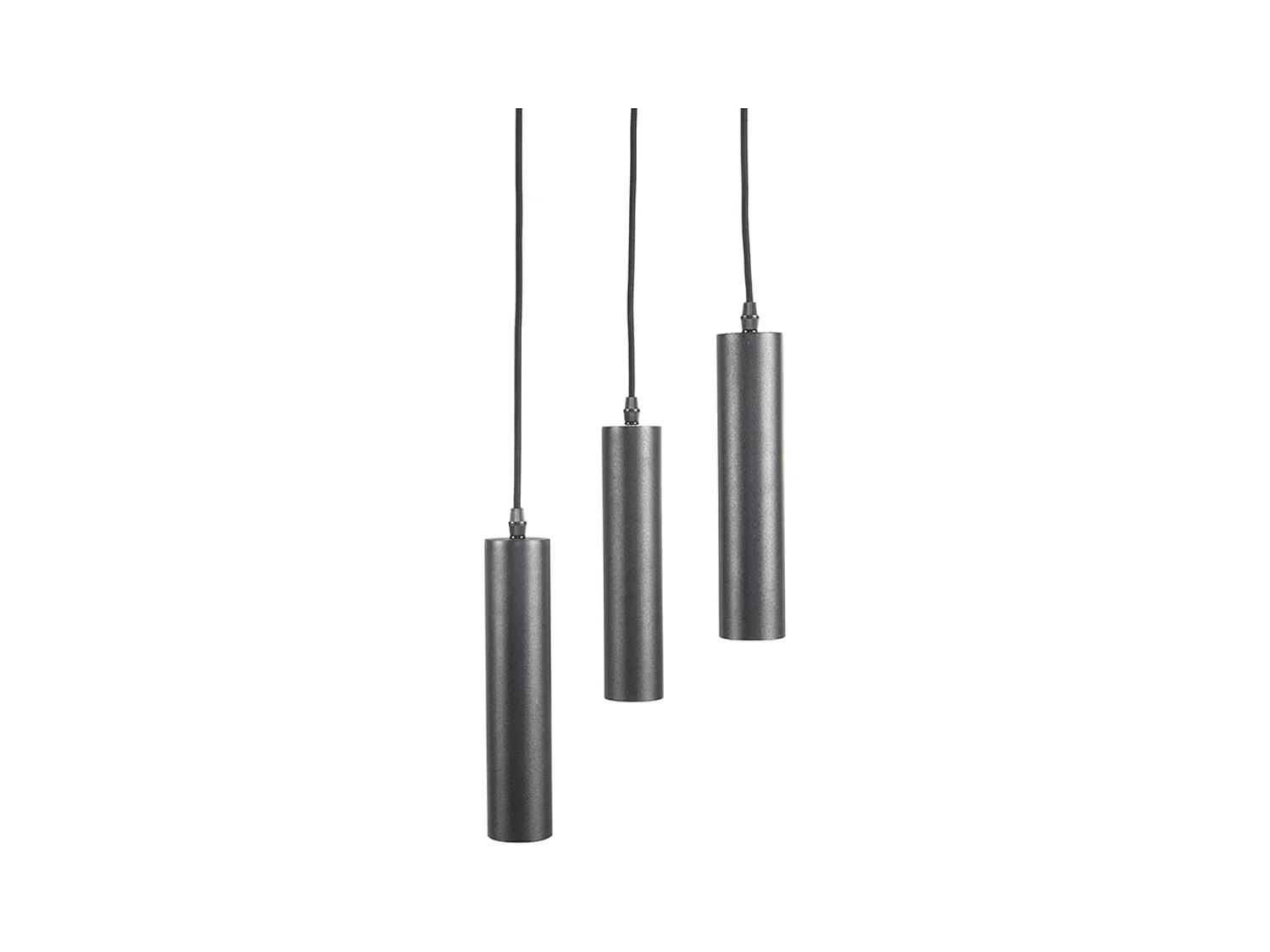 Pendelleuchte Ferroli - Schwarz - Metall - 3-flammig