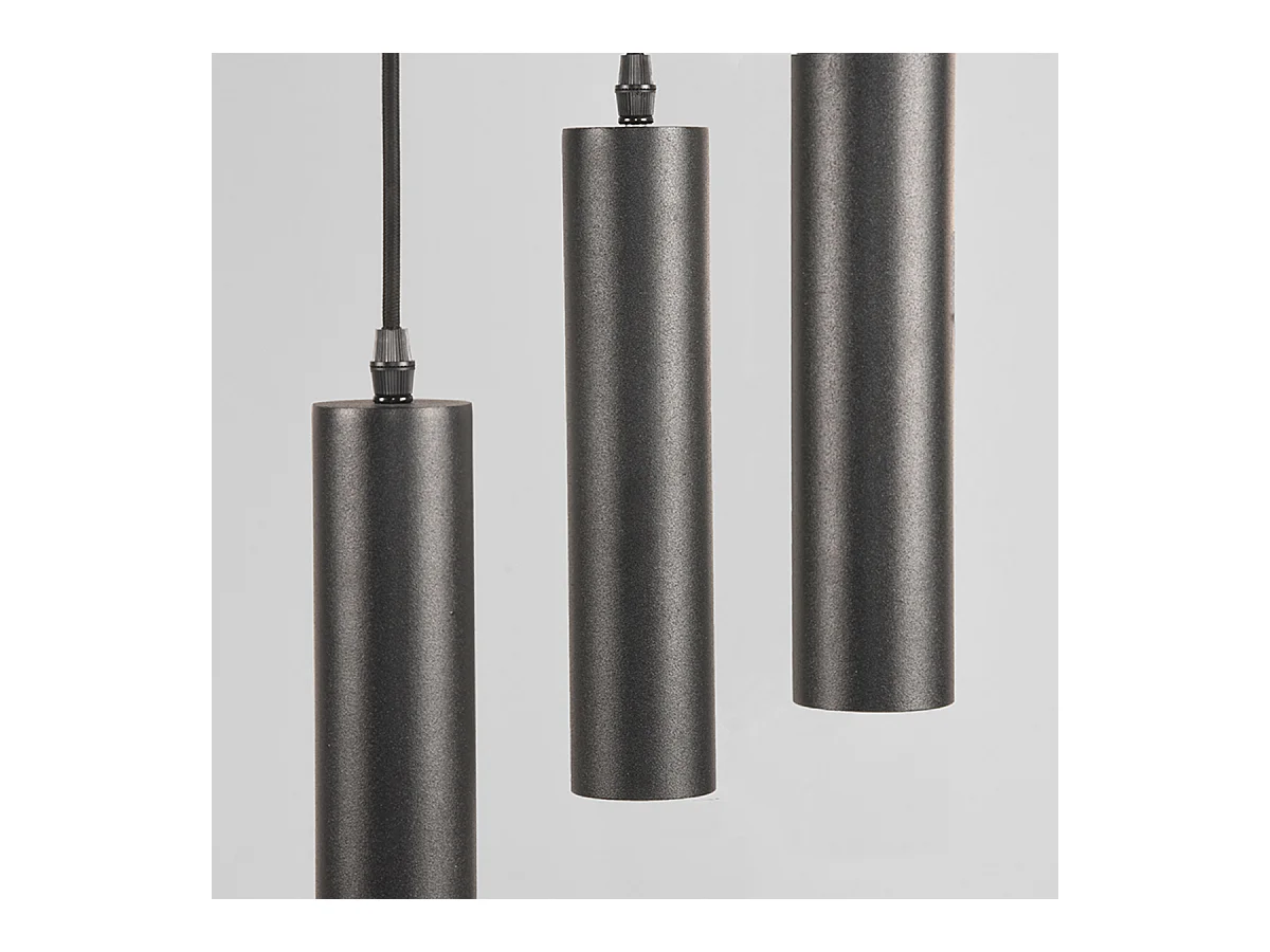 Pendelleuchte Ferroli - Schwarz - Metall - 3-flammig