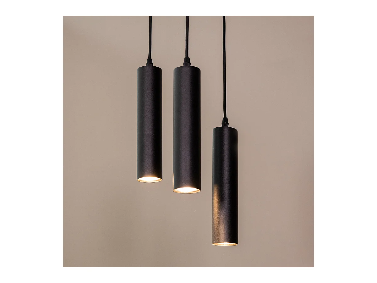 Pendelleuchte Ferroli - Schwarz - Metall - 3-flammig