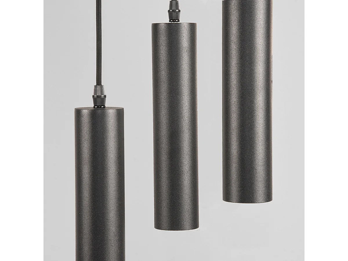 Suspension Ferroli - Noir - Métal - 3 lumières