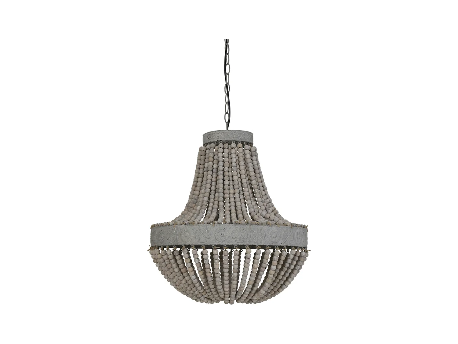 Suspension LUNA - Ø51x63cm - Blanc
