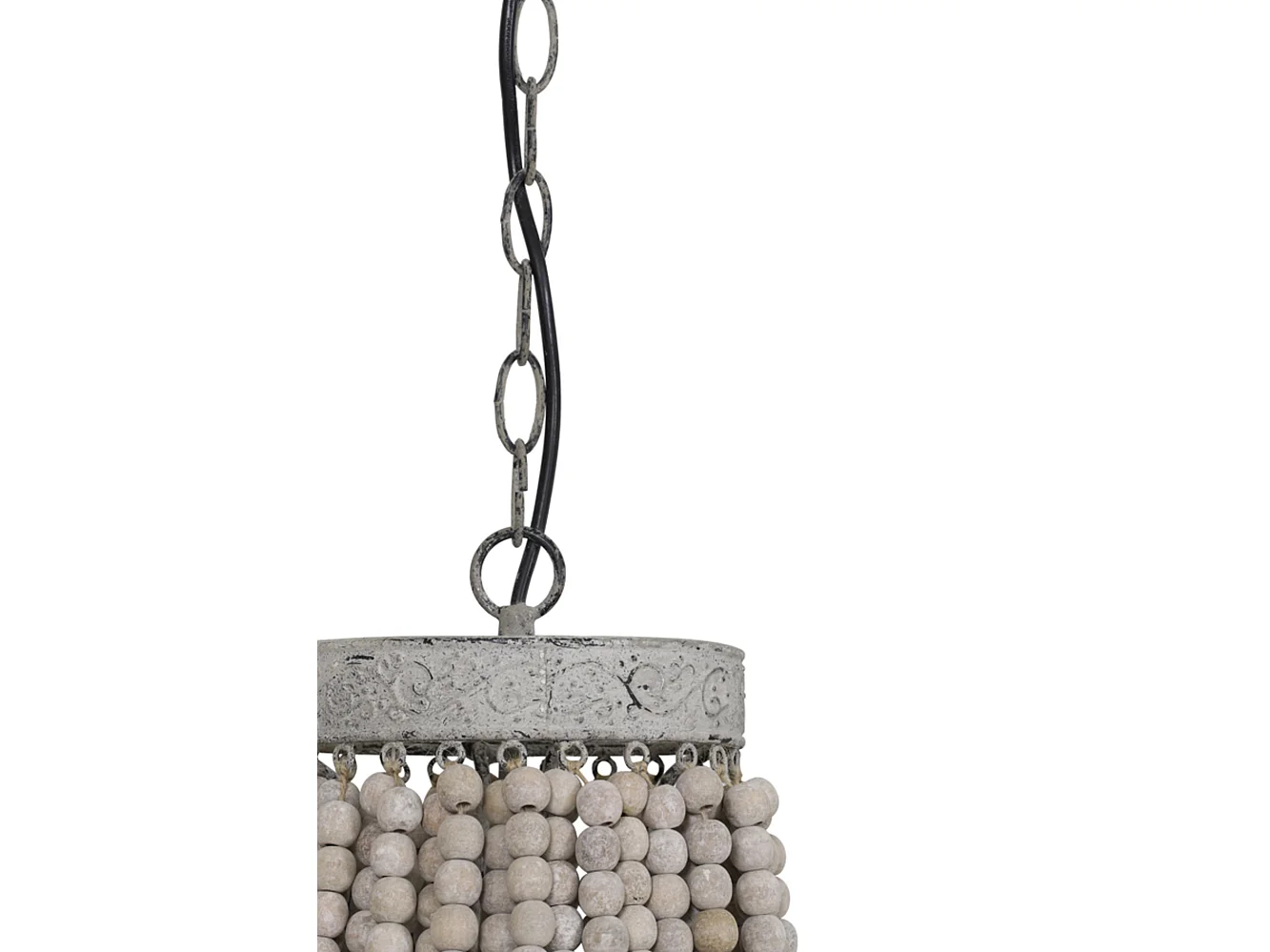 Suspension LUNA - Ø51x63cm - Blanc