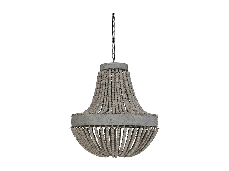 Hanglamp LUNA - Ø51x63cm - Wit