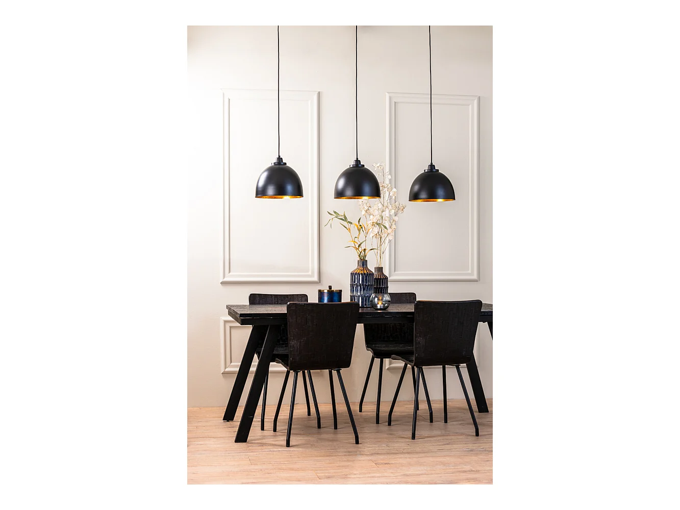 Suspension KYLIE - 135x30x26cm - Noir