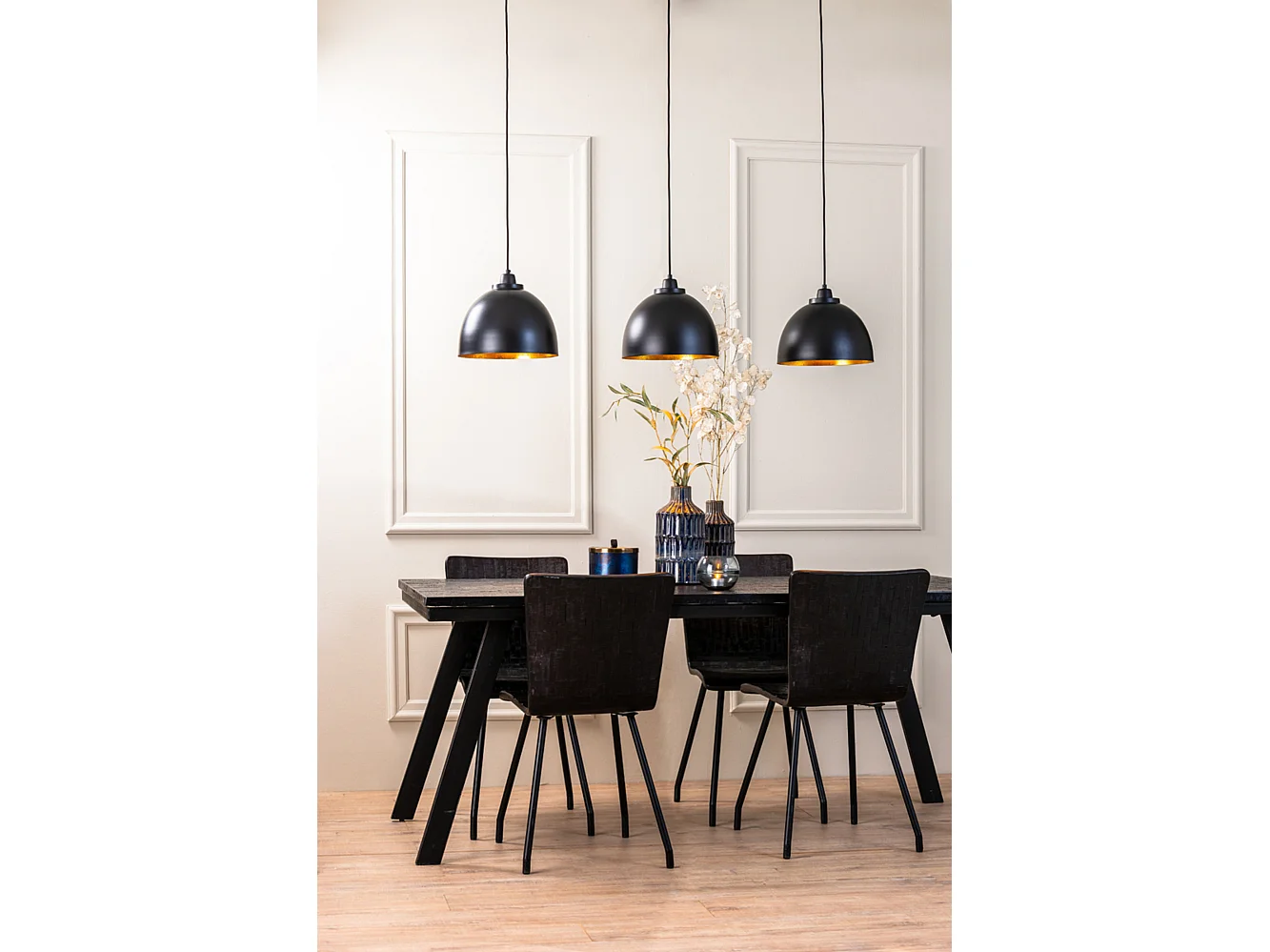 Suspension KYLIE - 135x30x26cm - Noir