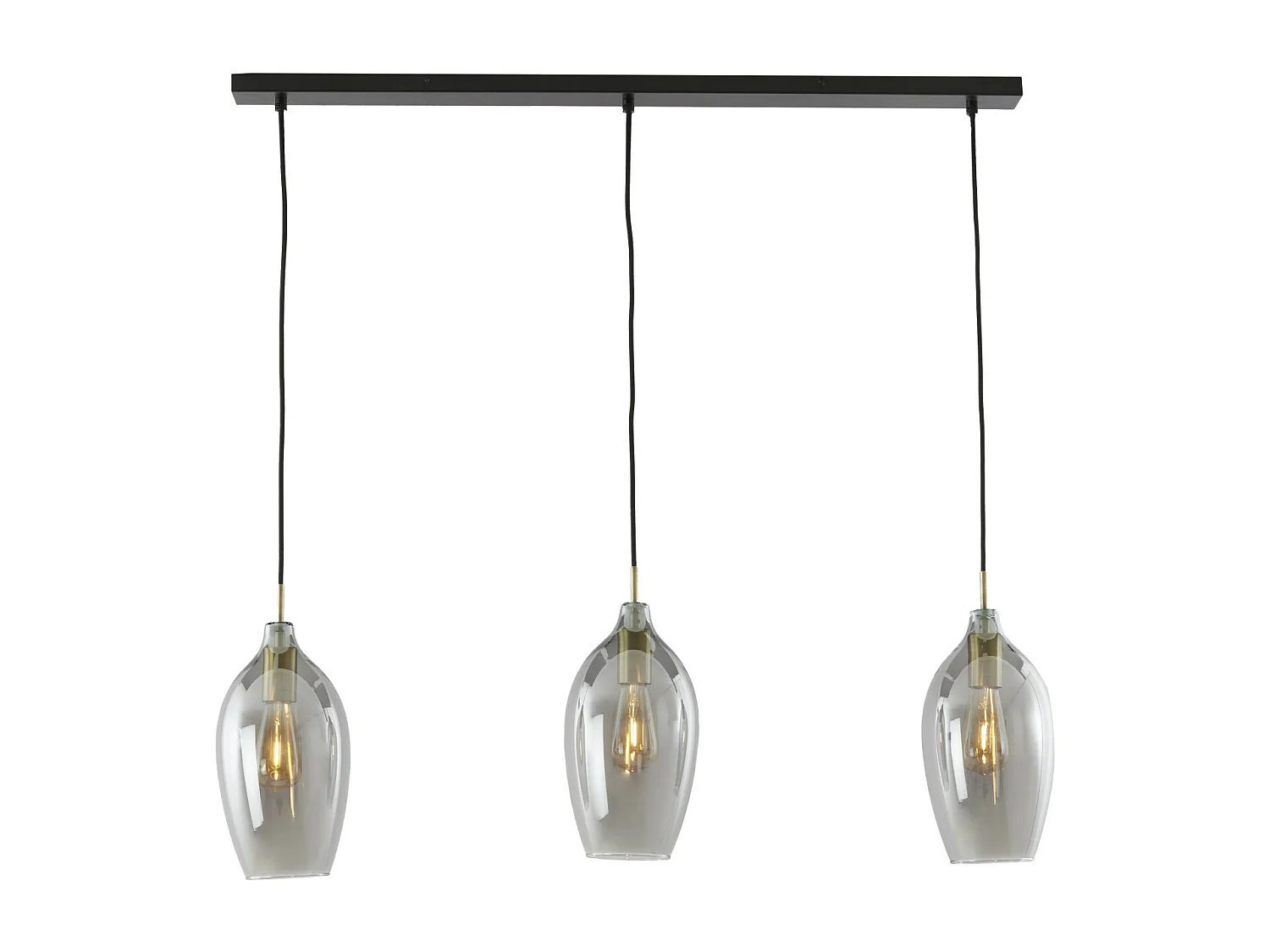 Lámpara colgante LUKARO - 100x16,5x32cm - Gris