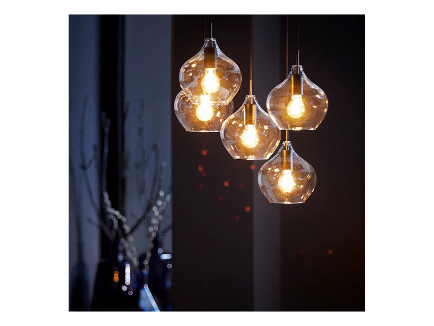 Pendelleuchte Rakel - 61x61x66 - Schwarz