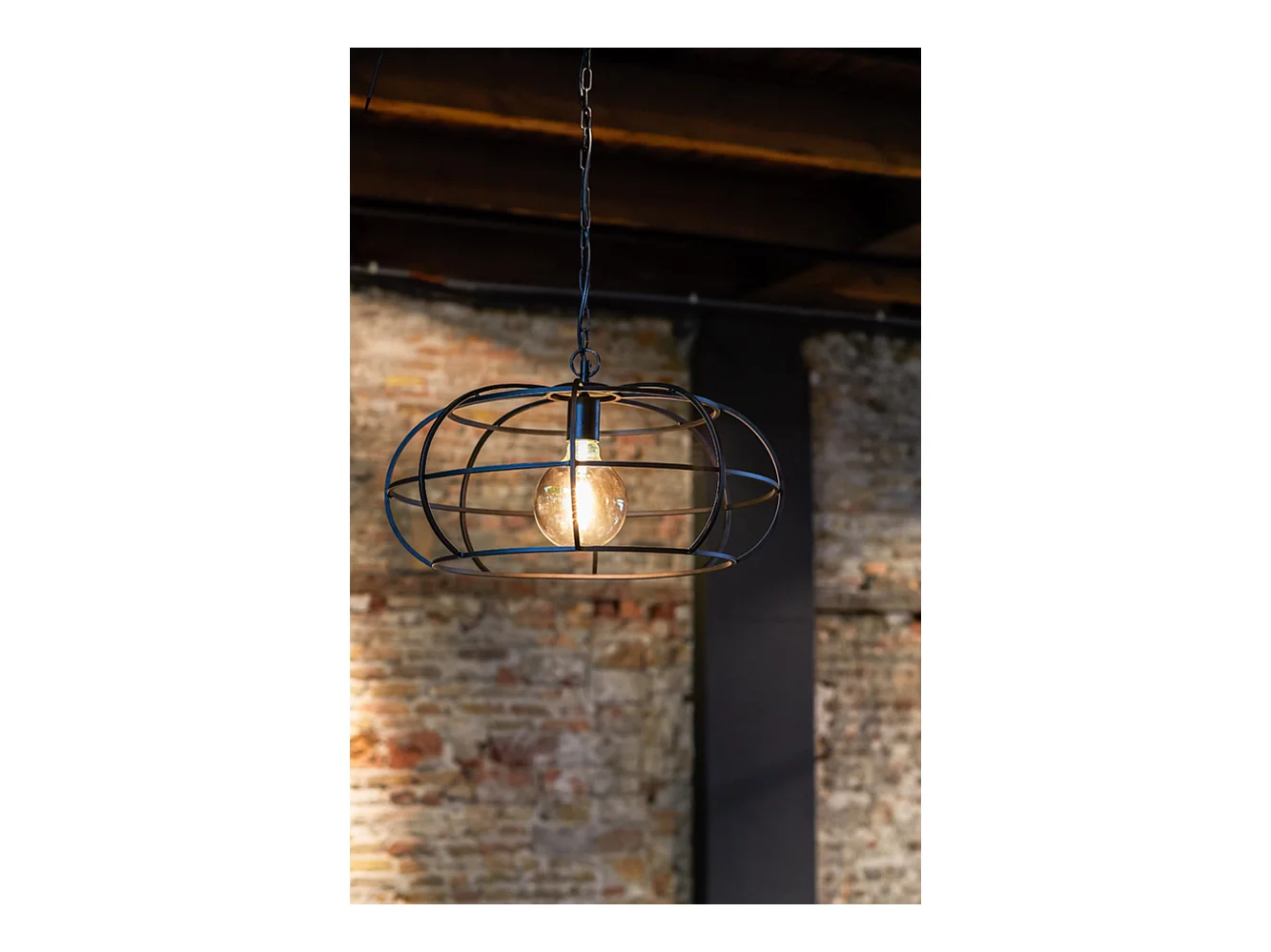 Pendelleuchte Imelda - 53x53x28 - Schwarz