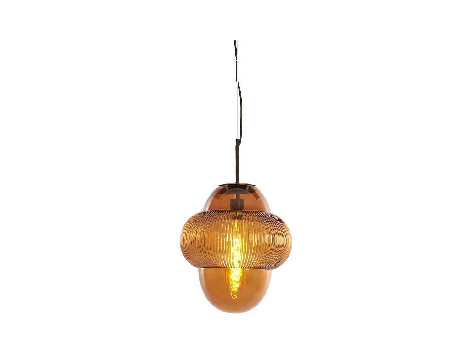 Hanglamp OVNIS - Ø35x40cm - Bruin