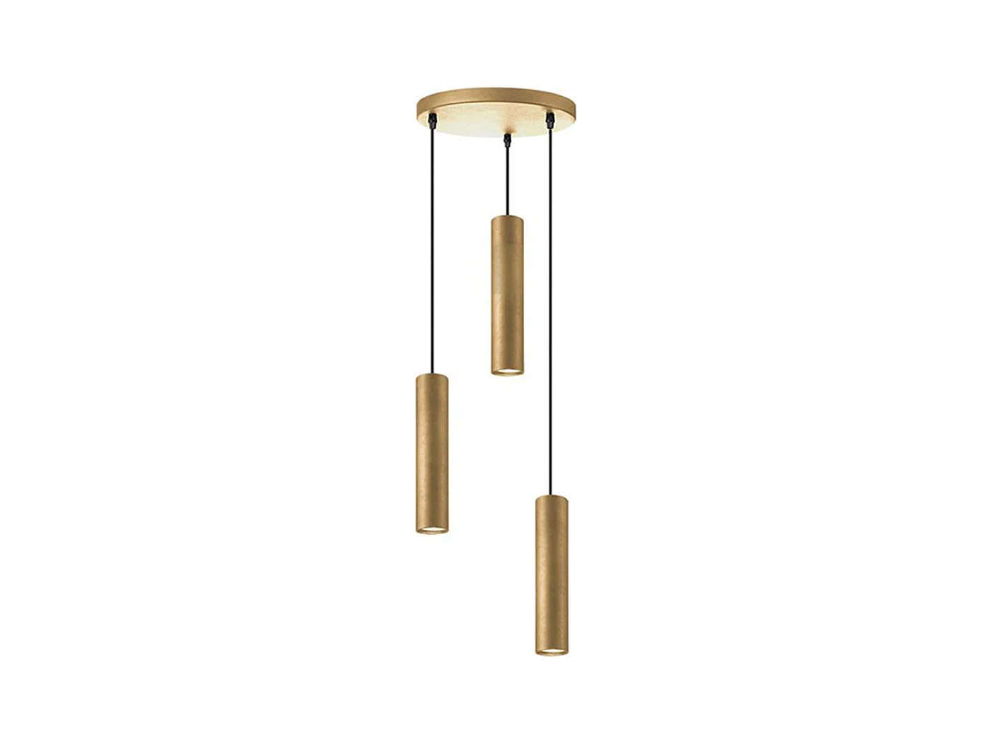 Suspension Ferroli - Or antique - Métal - 3 lumières
