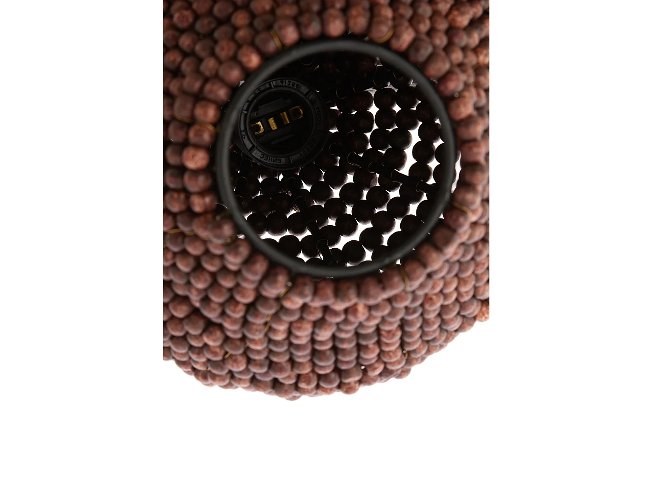 Hanglamp KALENGA - Ø21x22cm - Bruin