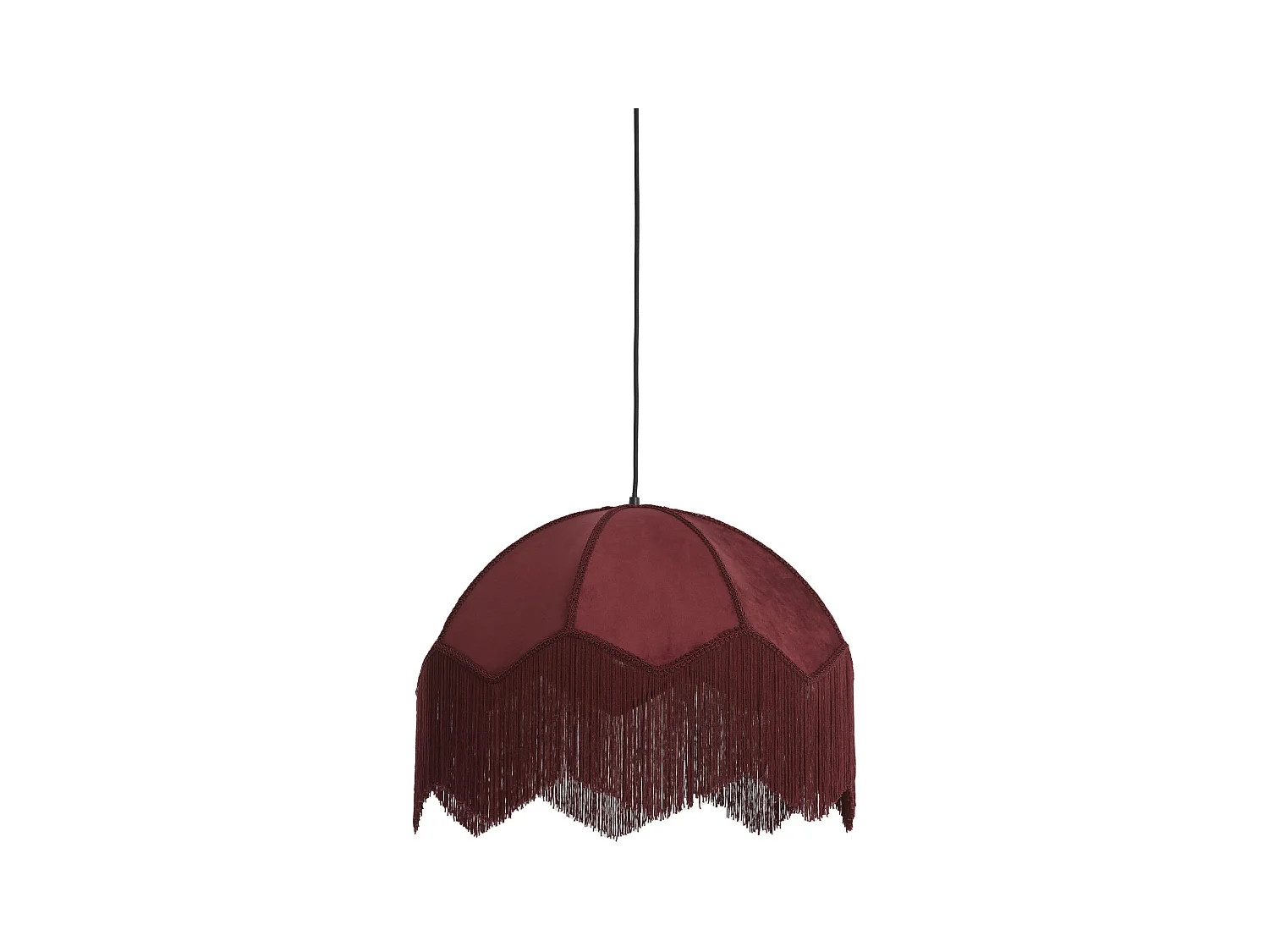 Lampe à suspension MALACIA - Ø60x41cm - Rouge