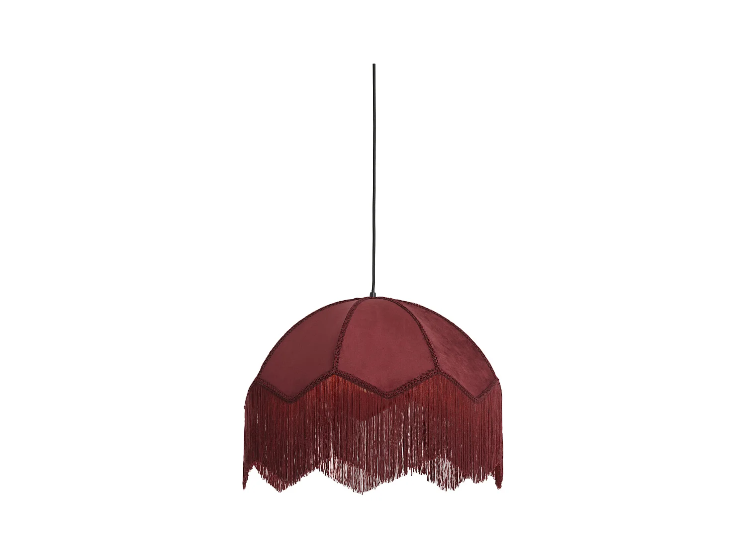 Lampe à suspension MALACIA - Ø60x41cm - Rouge