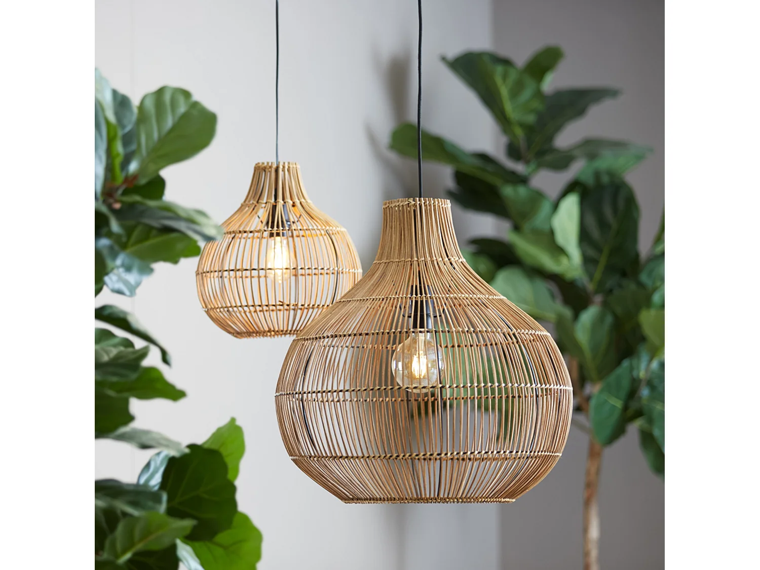 Suspension PACINO - Ø30x31,5cm - Marron