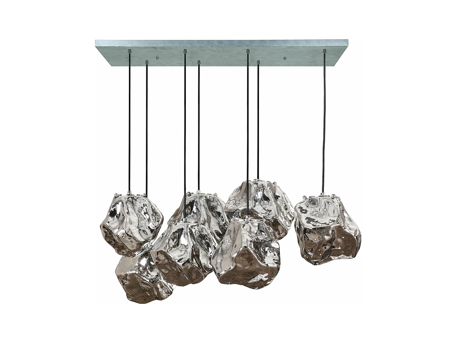 Suspension Rock - 7 Lampes - Forme Rock - Industriel