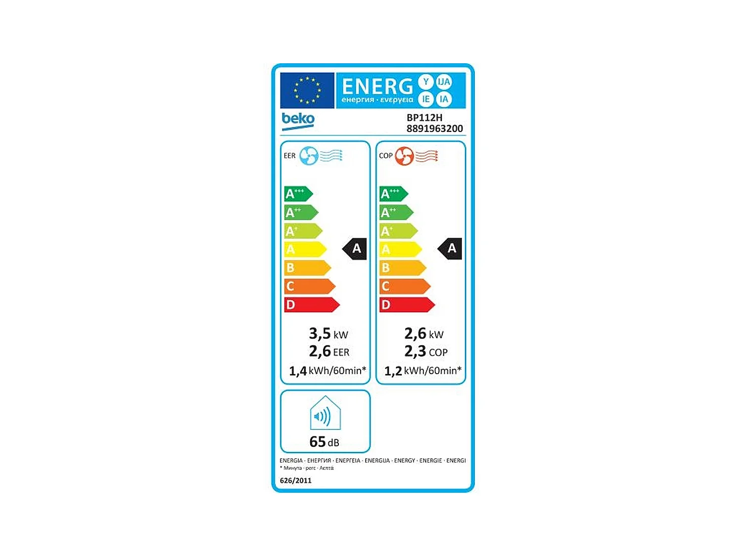 Climatiseur mobile Beko BP112H