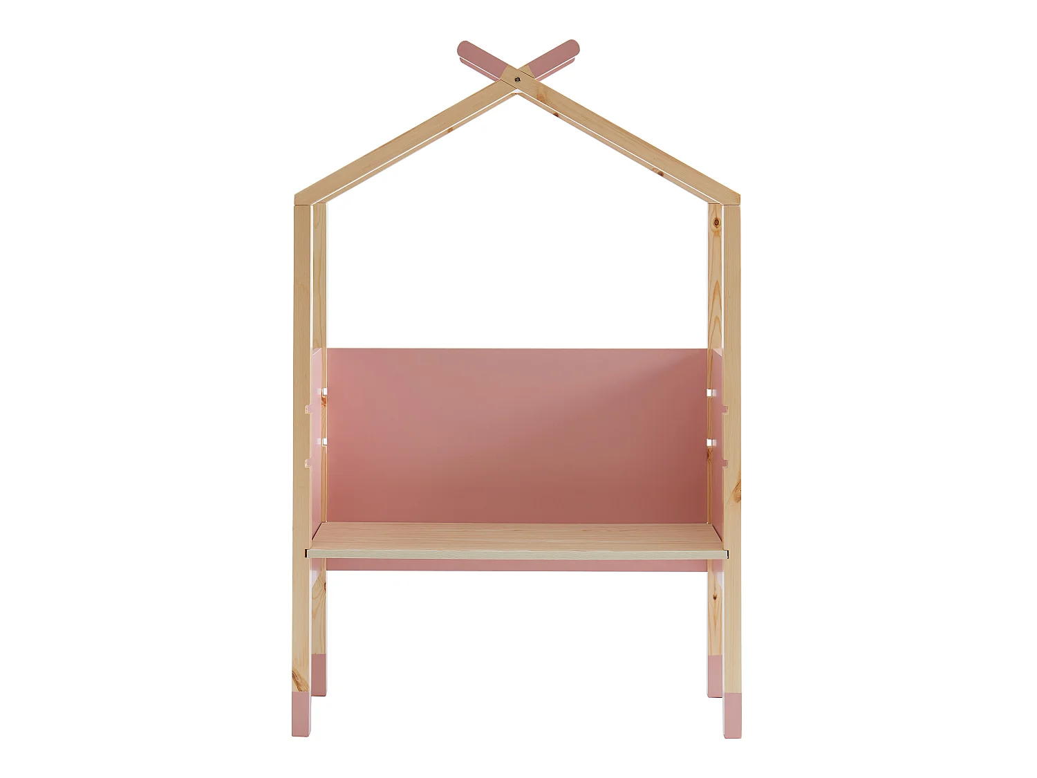 Bureau enfant tipi TINY  rose  évolutif