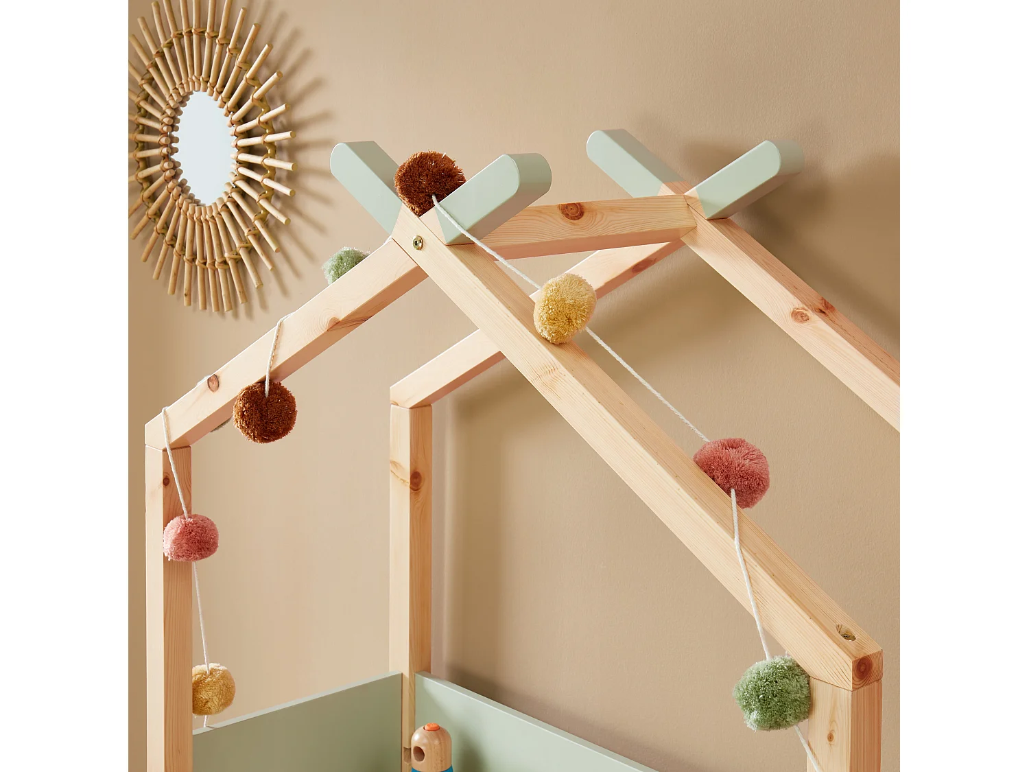 Bureau enfant tipi TINY  vert  évolutif