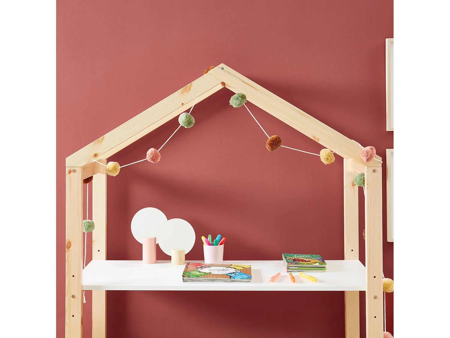 Bureau enfant cabane TINY  blanc  évolutif