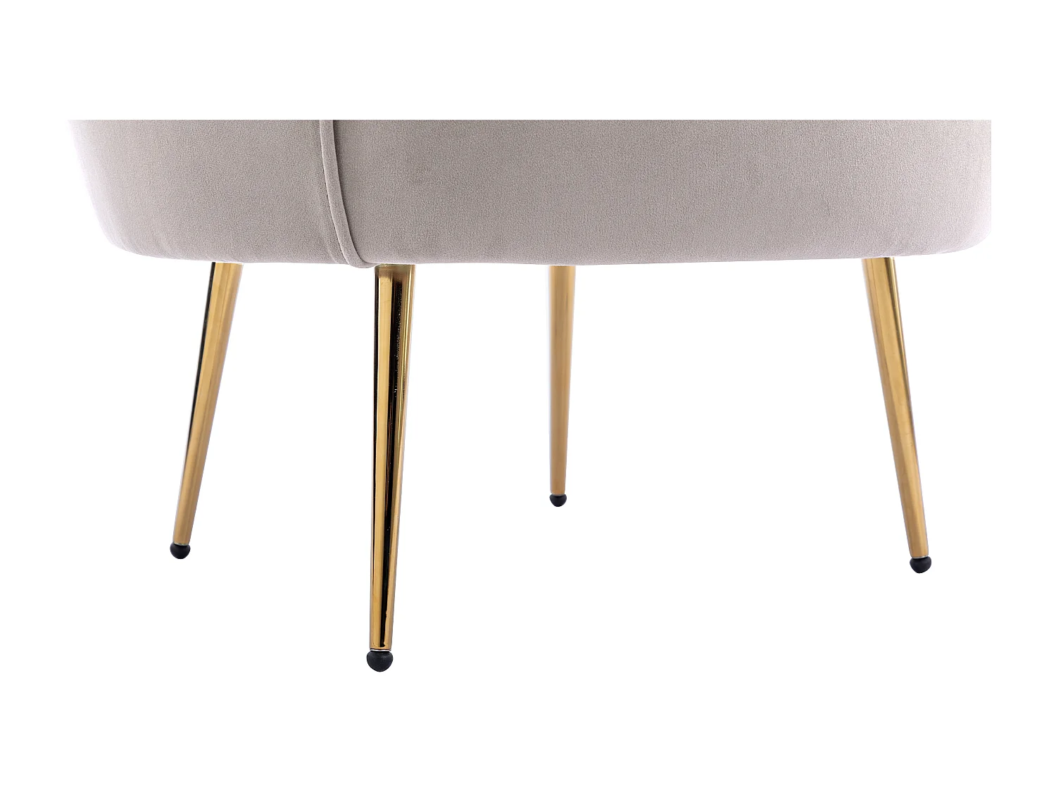 Poltrona conchiglia in Velluto Tortora - DANDELION di Pascal Morabito