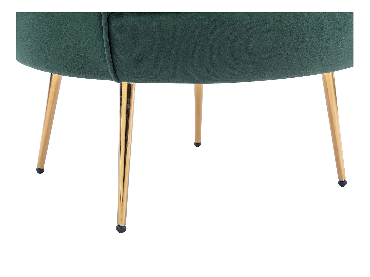 Fauteuil coquillage en velours vert sapin DANDELION de Pascal Morabito