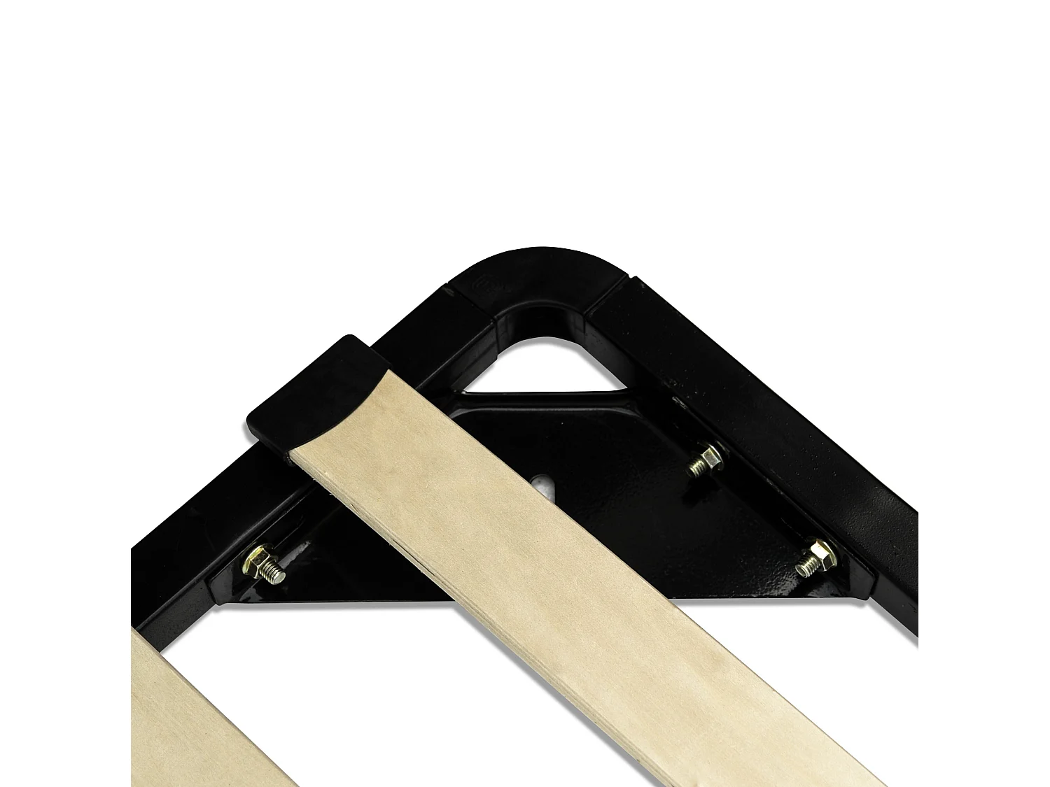 Lederbett schwarz Lattenrost 180 x 200 cm LAVAL